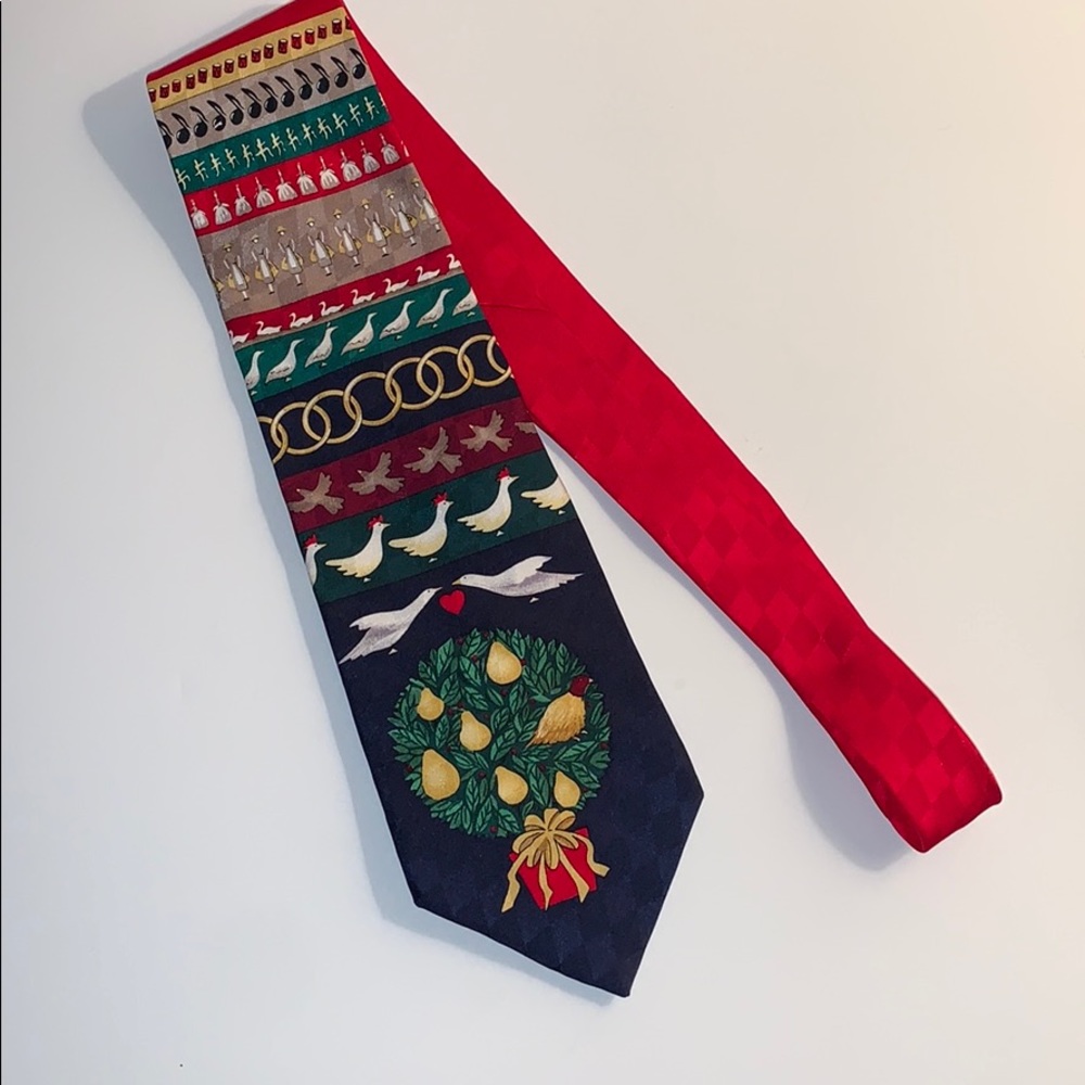 je suis Men’s 12 Days of Christmas Silk Tie